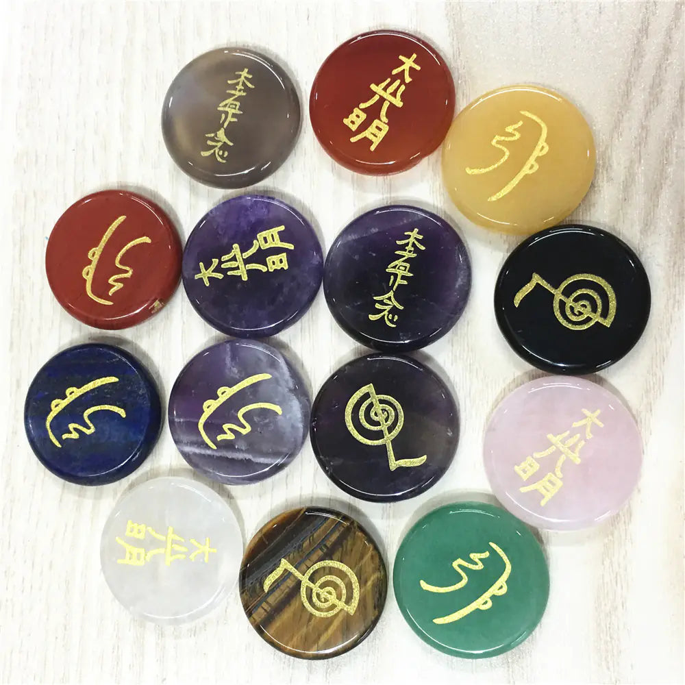 Natural Crystal Stone Energy Symbols