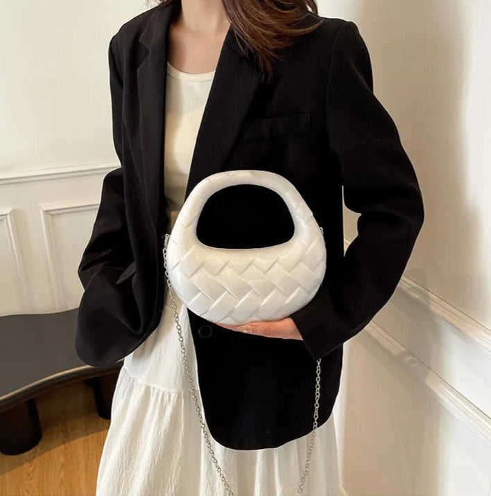 Acrylic Half Moon Bag