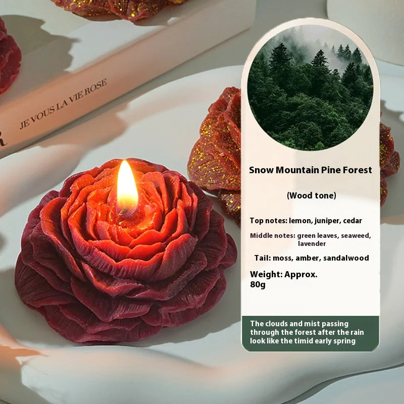 Gilding Peony Rose Handmade Aromatherapy Candle Sorceress Sanctuary