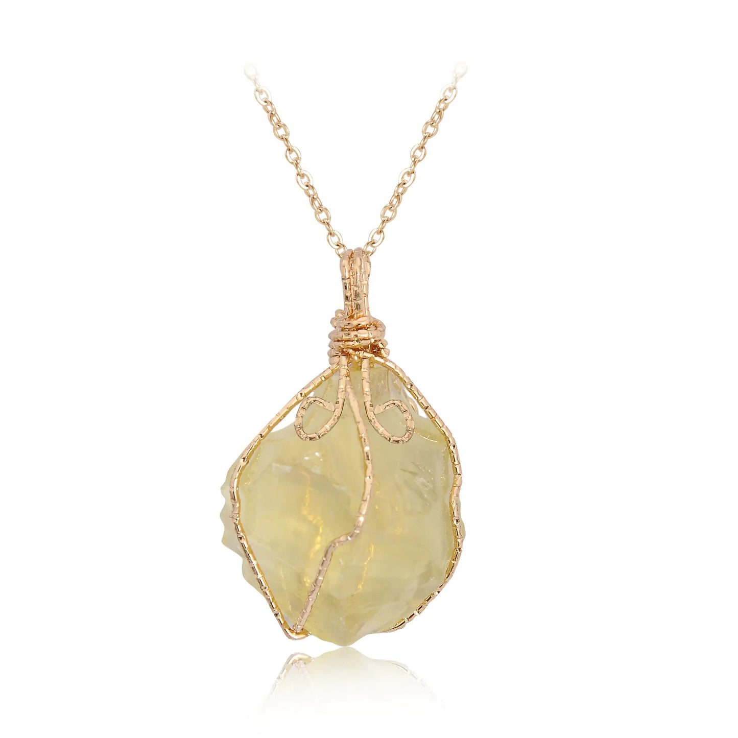 Natural Stone Pendant Necklace Sorceress Sanctuary