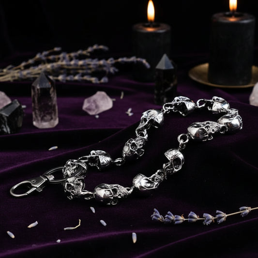 Goth Skull Metal Chain