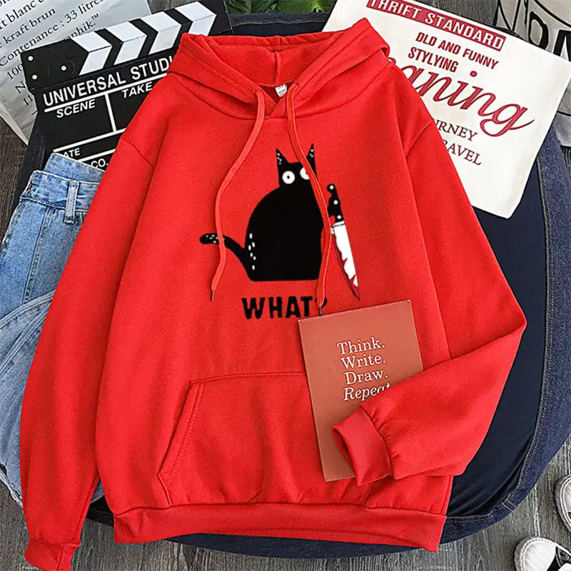 Black Cat Hooded Sweatshirt