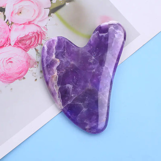 Natural Pink Crystal Gua Sha Board Sorceress Sanctuary