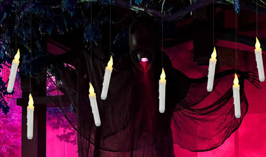 Floating Magic Wand Candle Lights Sorceress Sanctuary