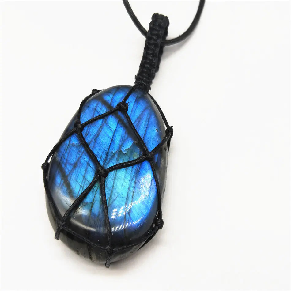 Pendant Necklace | Moonstone Labradorite
