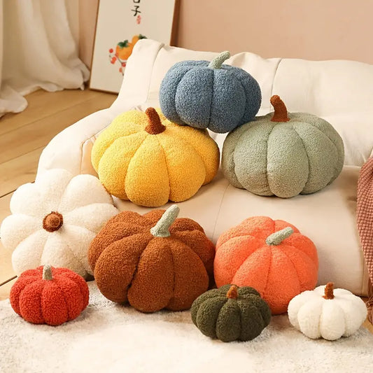 Plush Pumpkin Throw Pillow