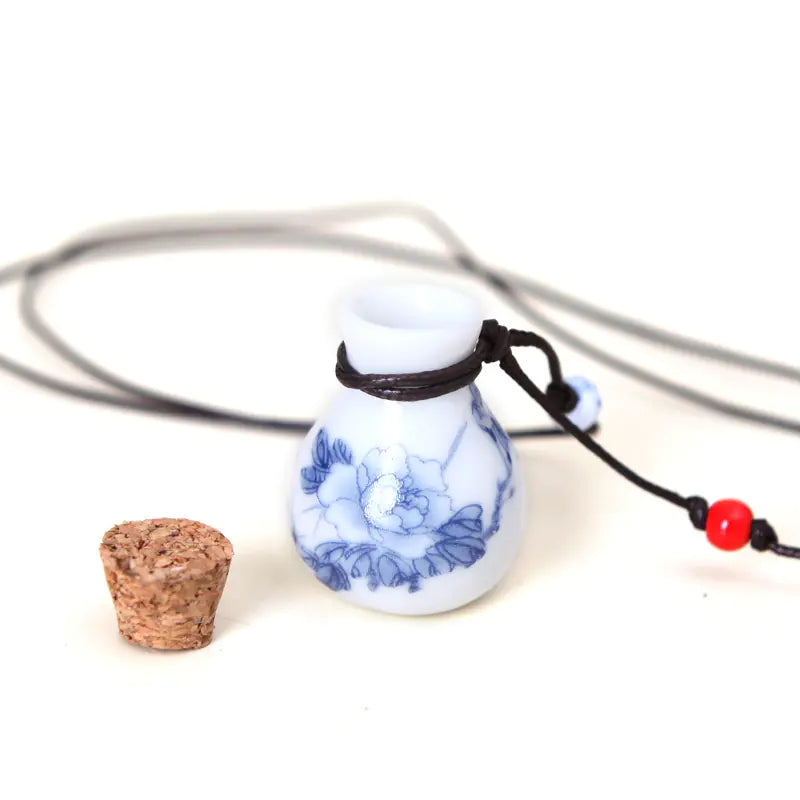 Ceramic Wish Bottle Necklace