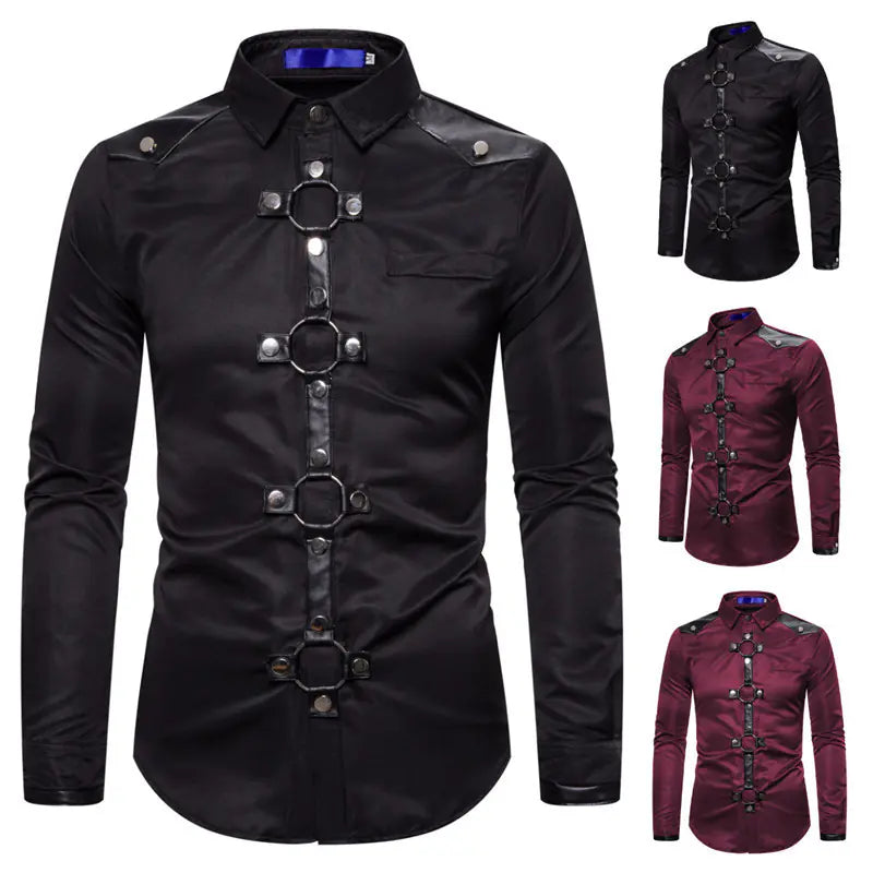Gothic Studded | Long Sleeve Shirt Sorceress Sanctuary