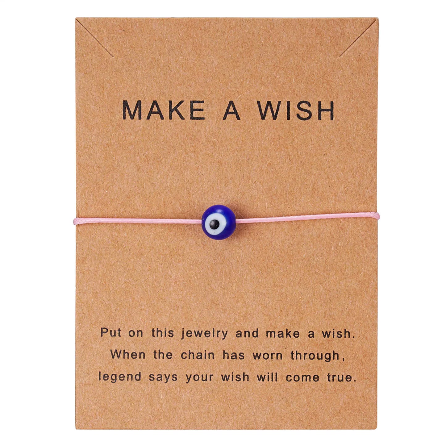 Handmade Evil Eye Bracelet & Wish Card