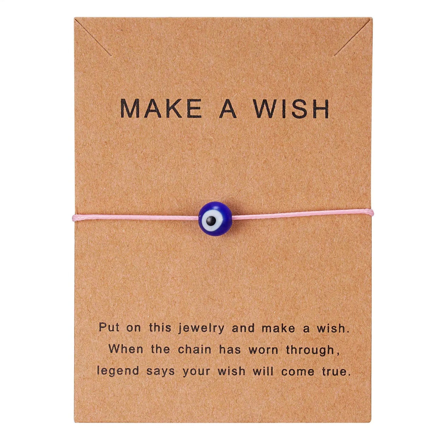 Handmade Evil Eye Bracelet & Wish Card Sorceress Sanctuary