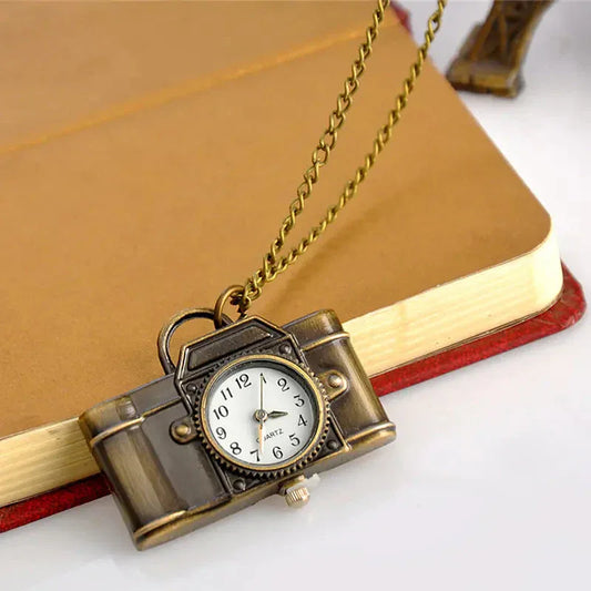 Vintage Camera | Pocket Watch Necklace - Sorceress Sanctuary