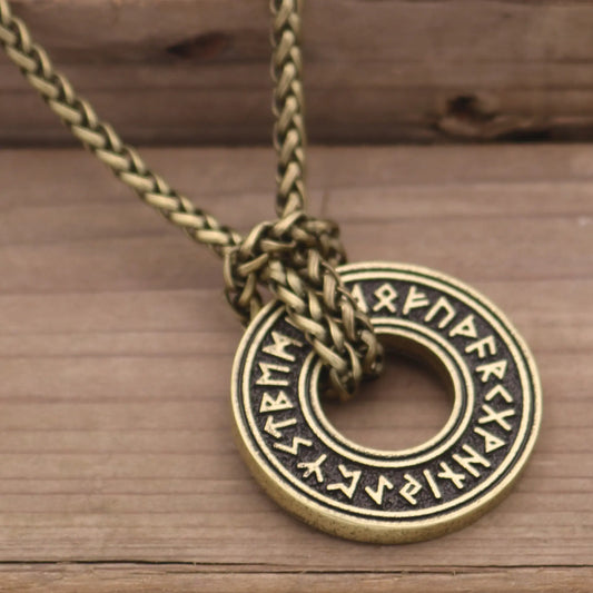 Viking Rune Circle Necklace