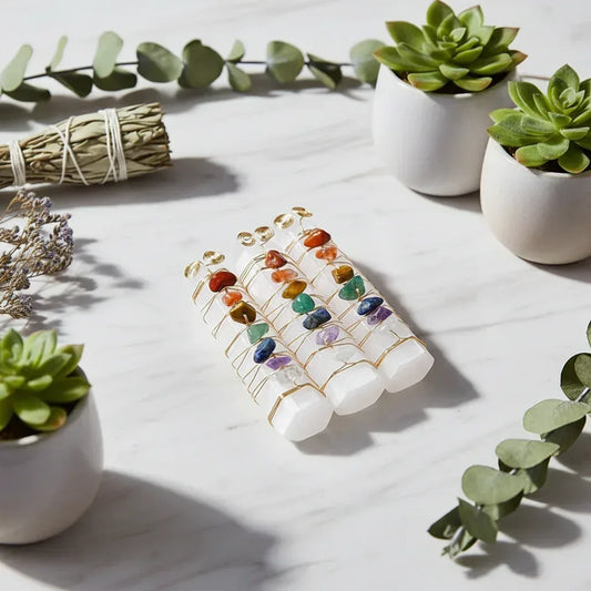 7 Chakra Crystal Pillar - Sorceress Sanctuary