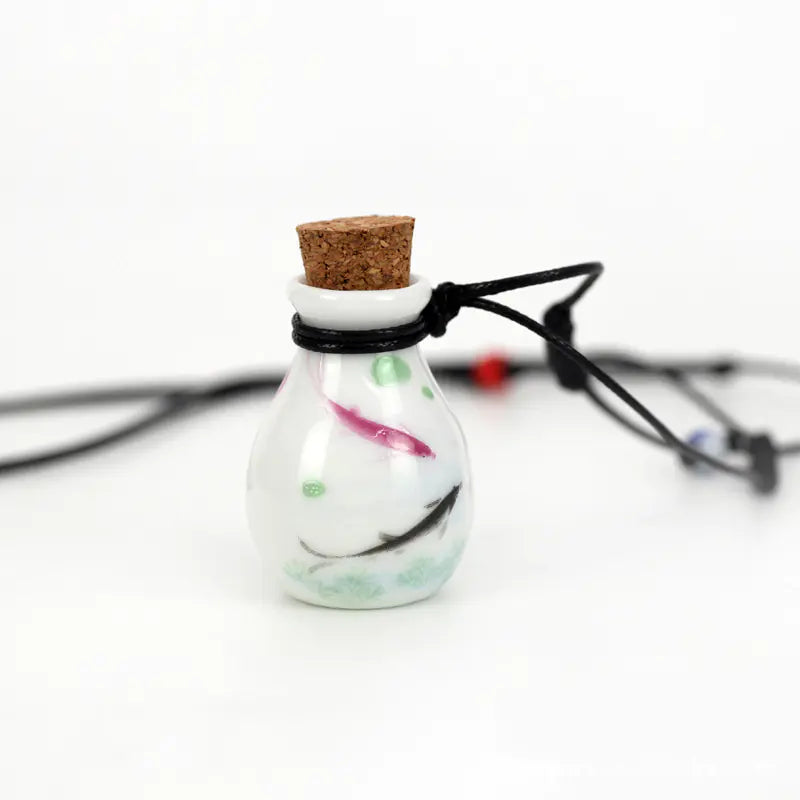 Ceramic Wish Bottle Necklace