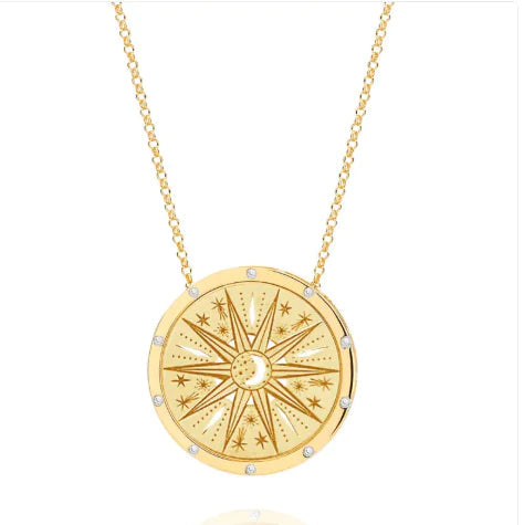 Tarot Stainless Steel Pendant Necklace Sorceress Sanctuary