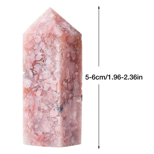 Polished Pink Crystal | Point Column Sorceress Sanctuary