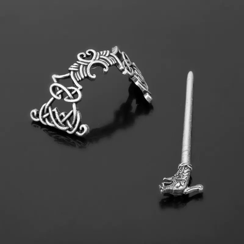 Enchanted Nordic Dragon Hairpin
