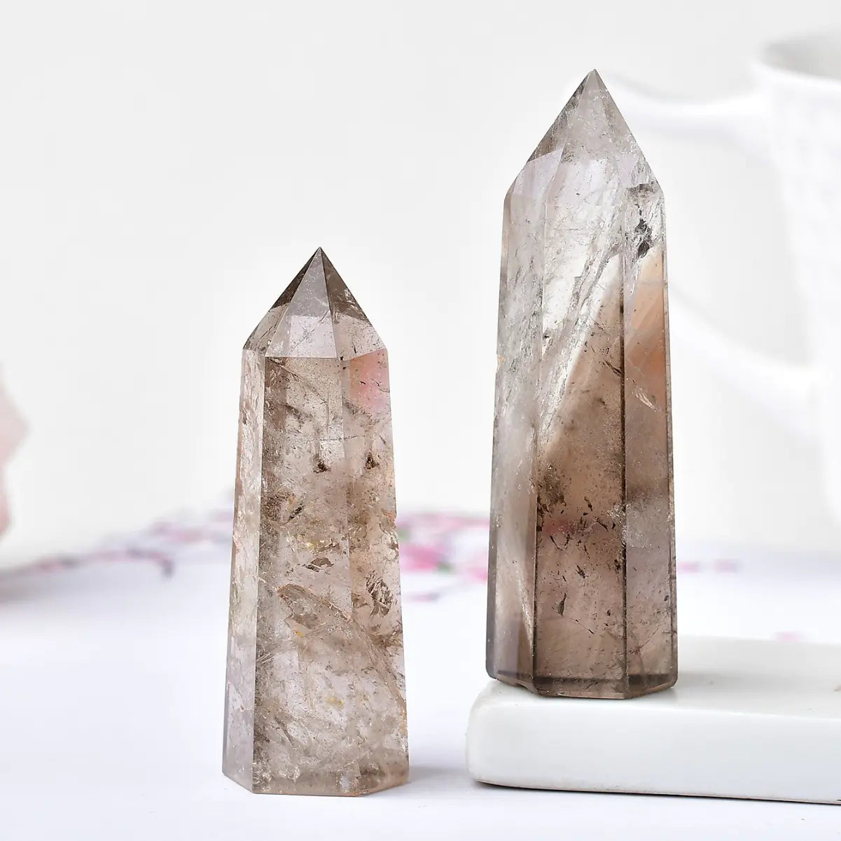 Natural Crystal | Tea Quartz Pillar