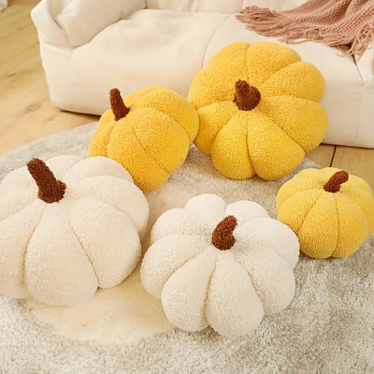 Plush Pumpkin Throw Pillow