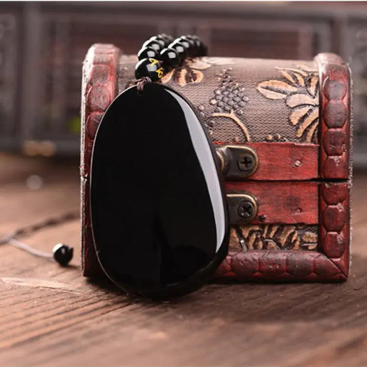 Obsidian Amitabha Pendant | Zodiac Luck Sorceress Sanctuary