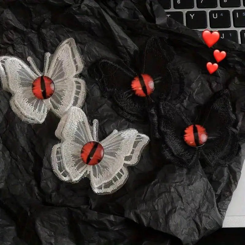 Butterfly Embroidery Hairpin Clip