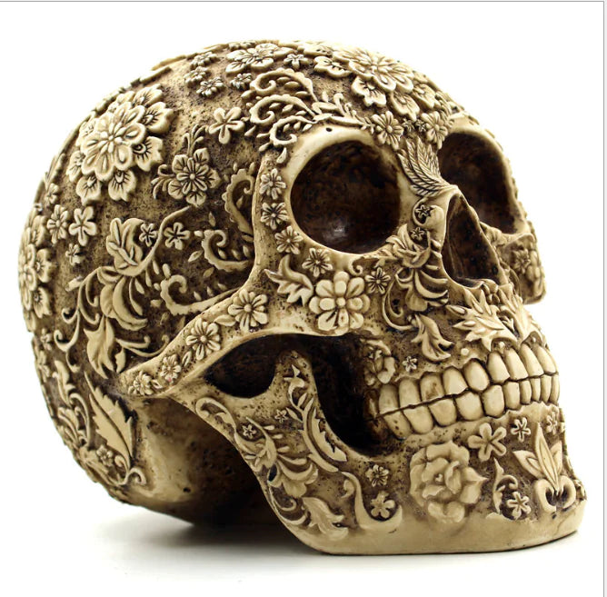 Mystical Floral Skull Sorceress Sanctuary