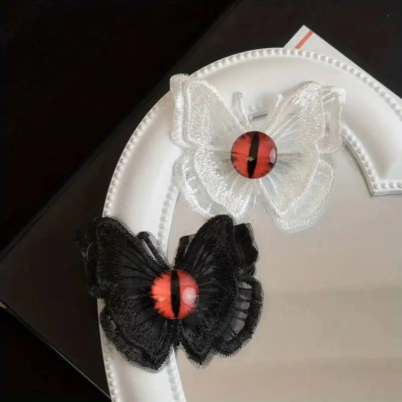 Butterfly Embroidery Hairpin Clip