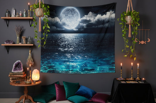 Mystical Night Sky Tapestry