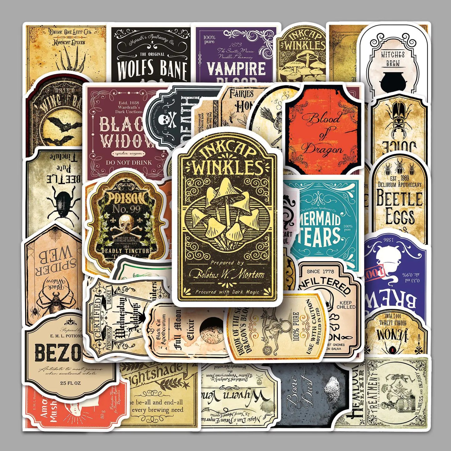 50 Unique Magic Stickers