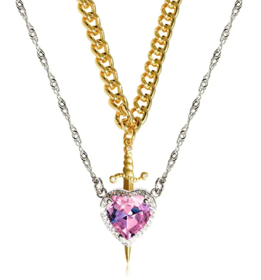 Heart Dagger Necklace