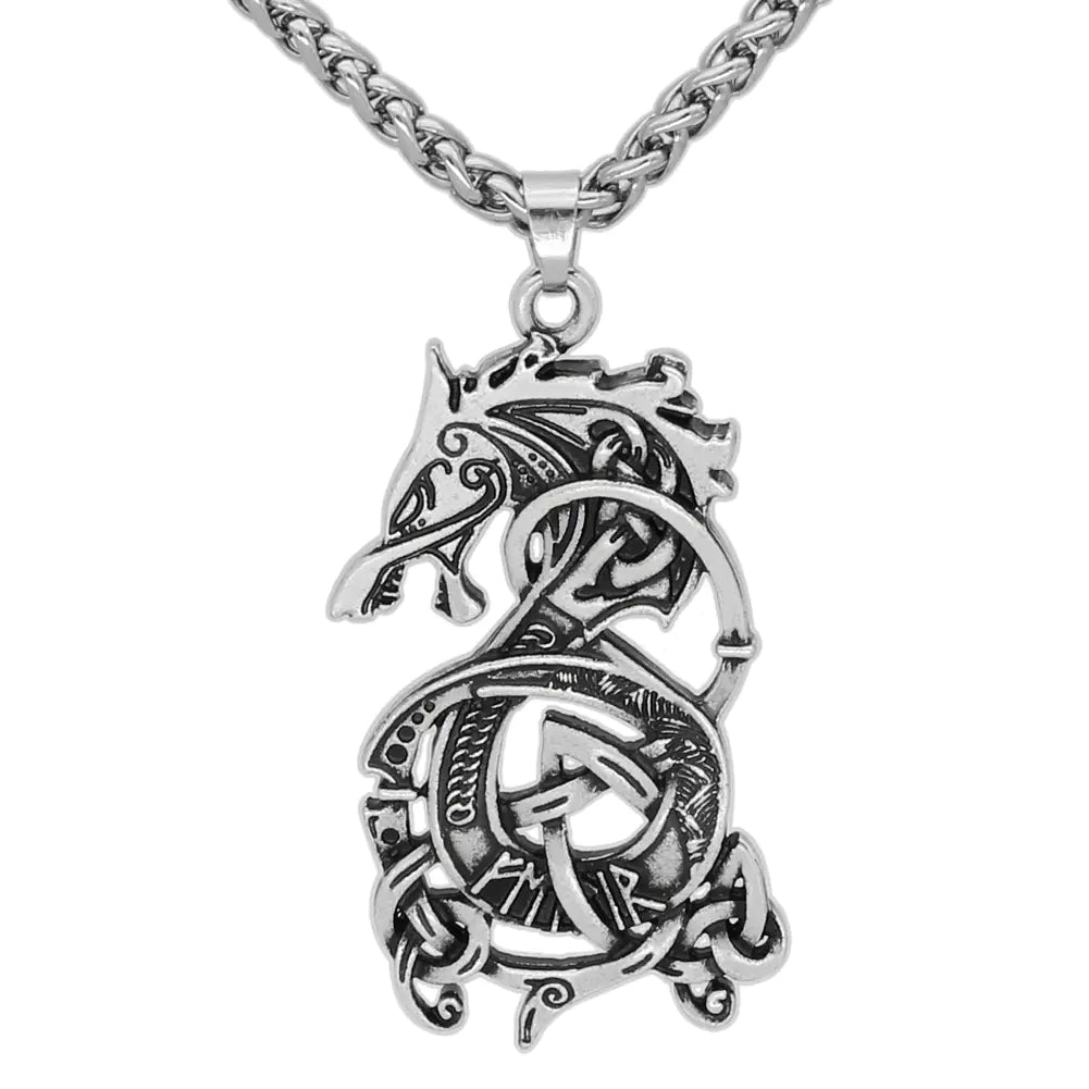 Nordic Dragon Necklace
