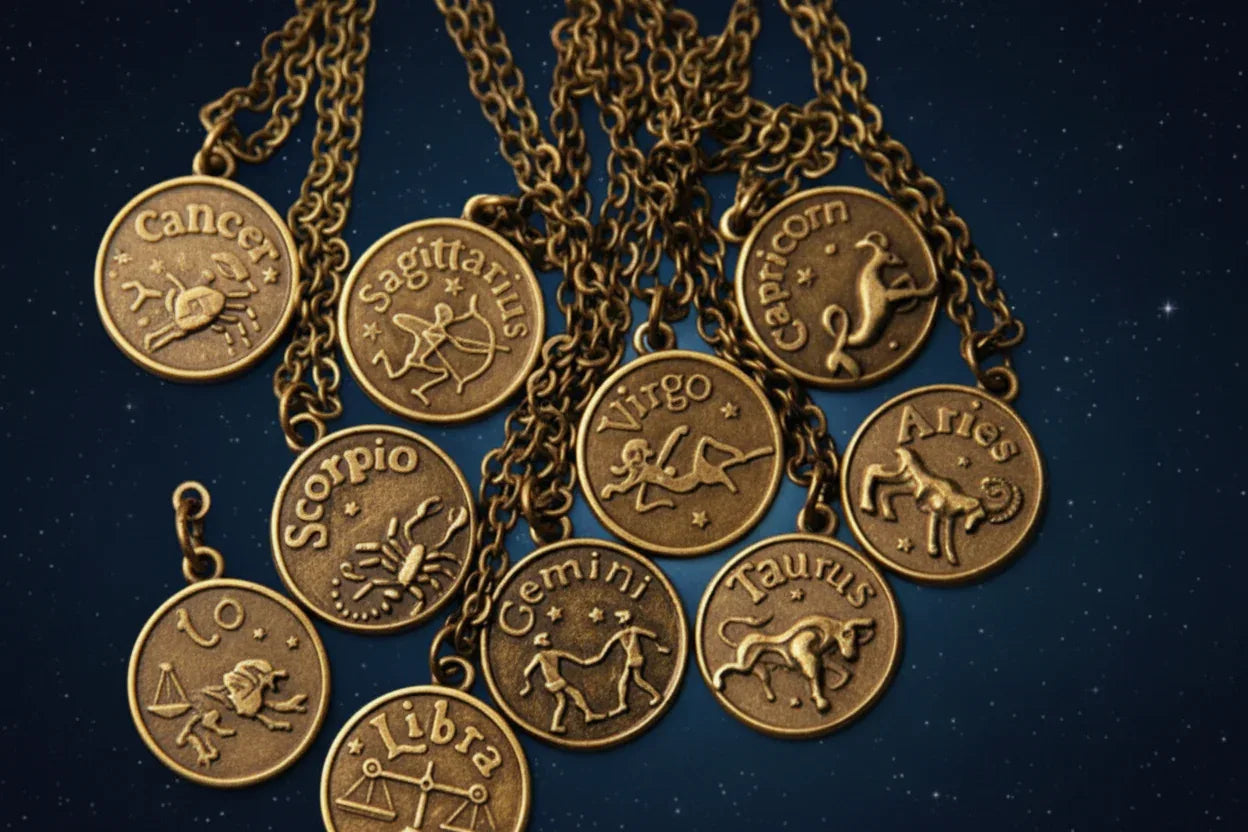 Antique Zodiac Pendant - Sorceress Sanctuary