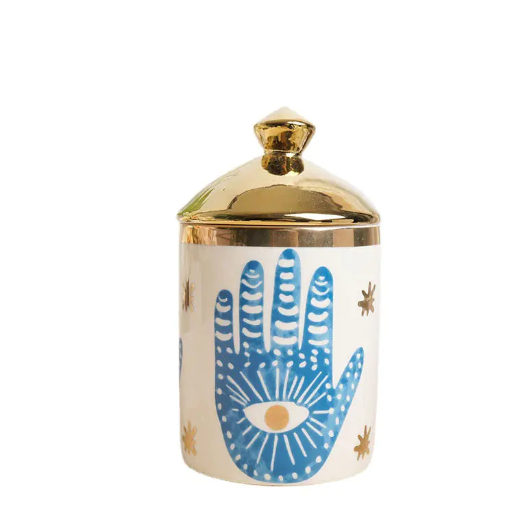 Spiritual Healing | Ceramic Plate & Candle Holder Set