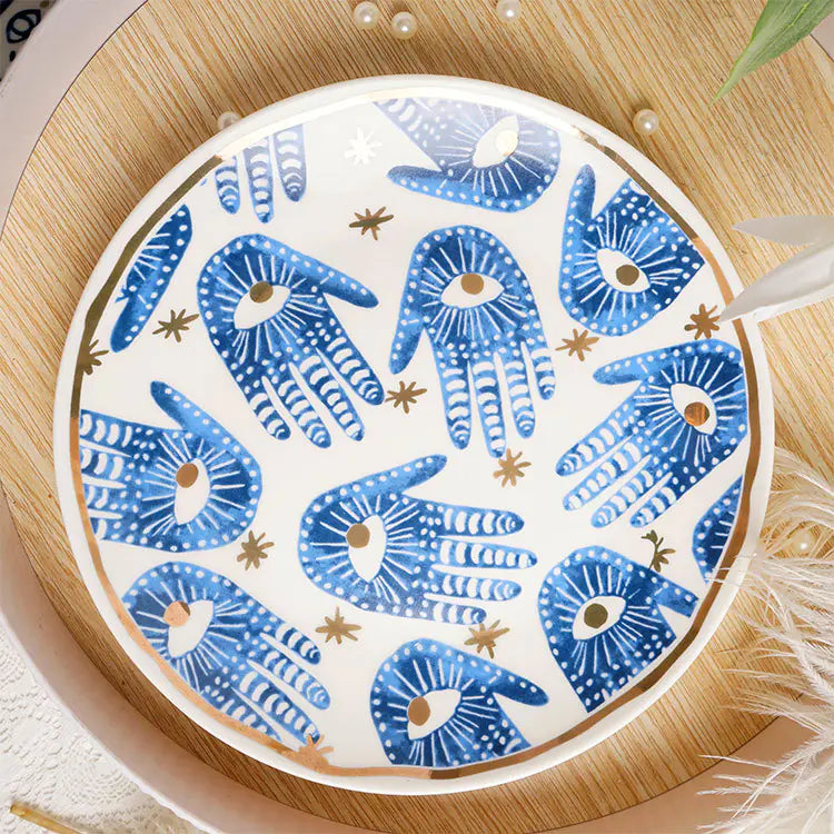 Spiritual Healing | Ceramic Plate & Candle Holder Set