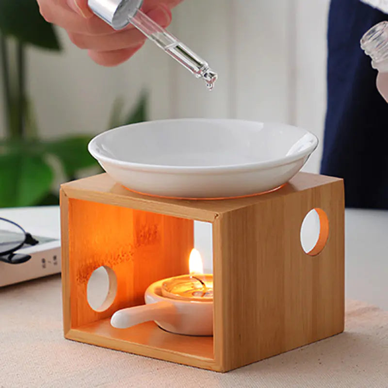 Bamboo Frame Aromatherapy Lamp