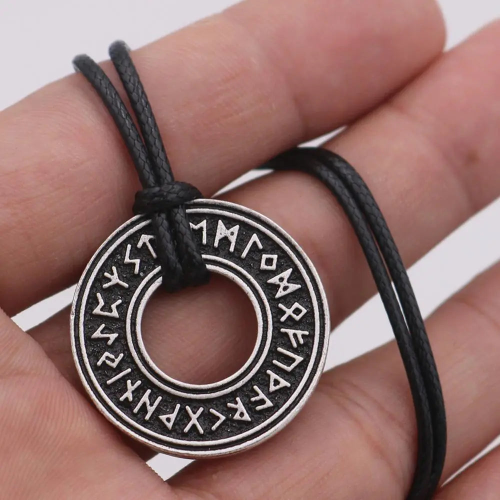 Viking Rune Circle Necklace