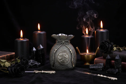 Creative Vintage Baijiu Set with Metal Decor Sorceress Sanctuary