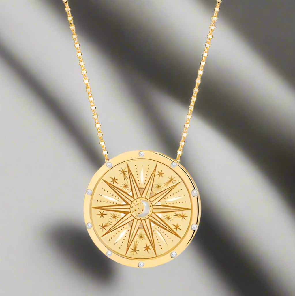 Tarot Stainless Steel Pendant Necklace Sorceress Sanctuary