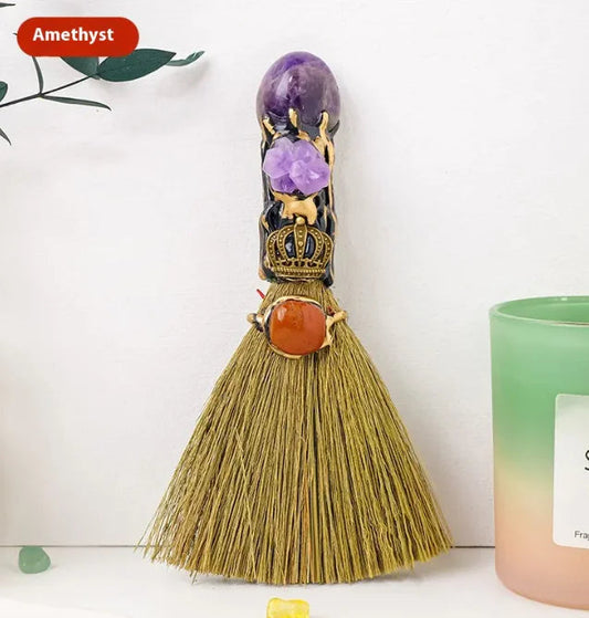 Witches Besom | Crystal Broom Sorceress Sanctuary