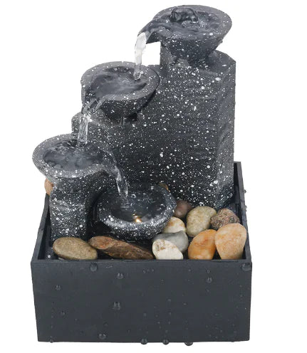 Enchanted Water Fountain Illuminated Sorceress Sanctuary