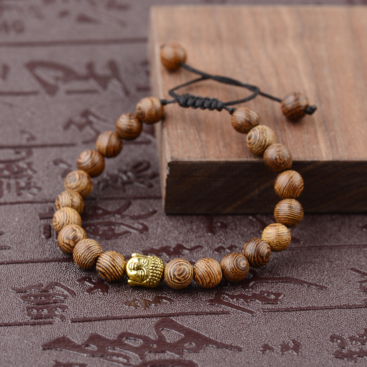 Handmade Chicken Wing Wood Energy Bracelet (Spartan Style)