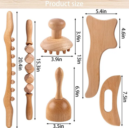 Wood Zen Meridian Massage Roller