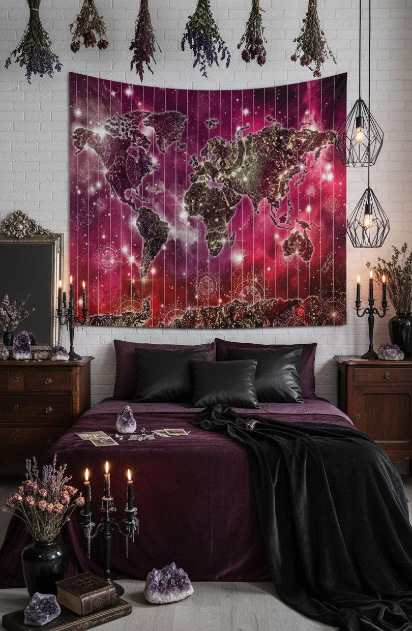 Nordic Style Tapestry Wall Decor for Bedroom or Dorm Sorceress Sanctuary