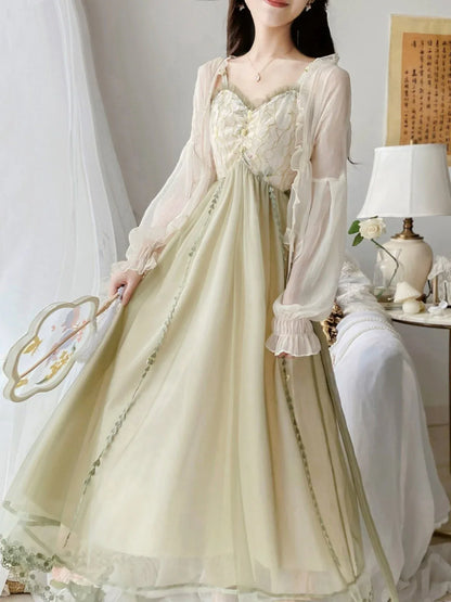 Fairy Lace Patchwork Dress - Sorceress Sanctuary