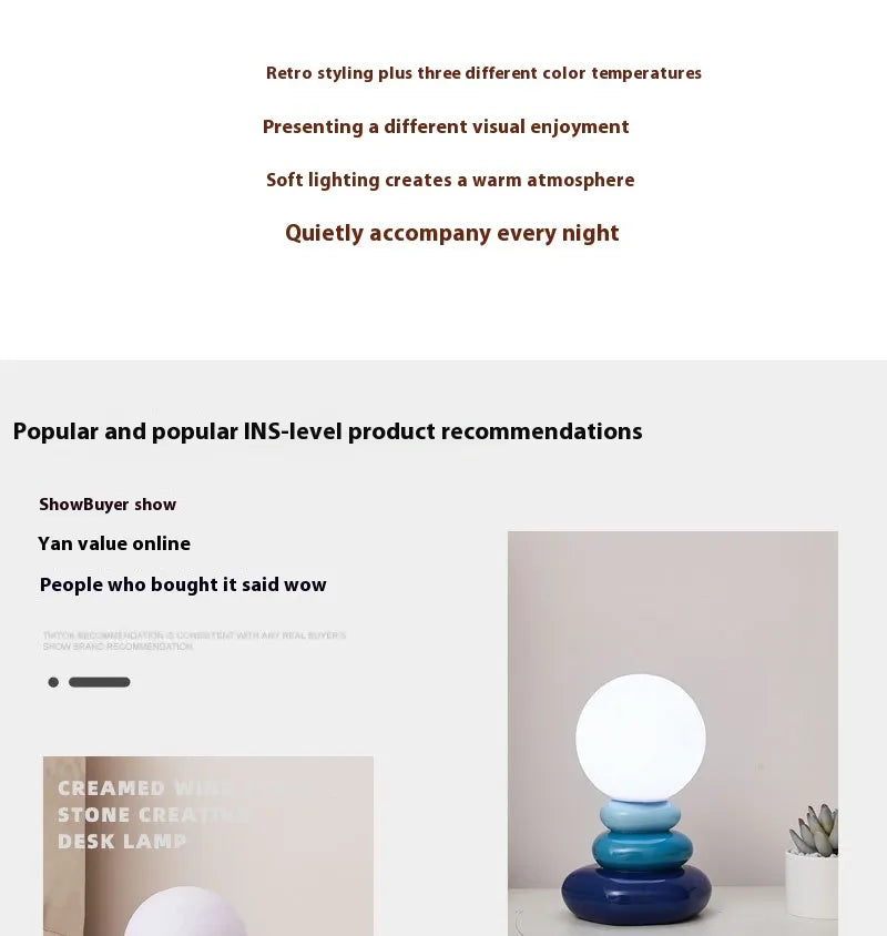 Zen Stacked Stone Lamp