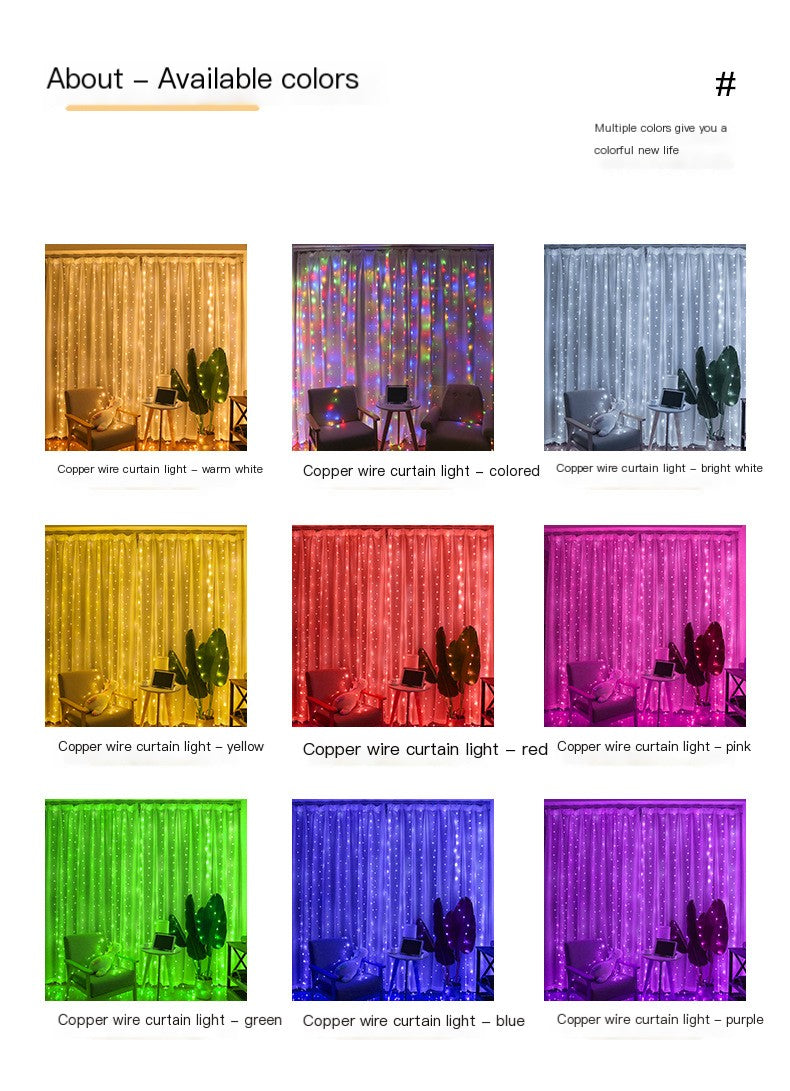 LED Curtain Fairy Lights Sorceress Sanctuary