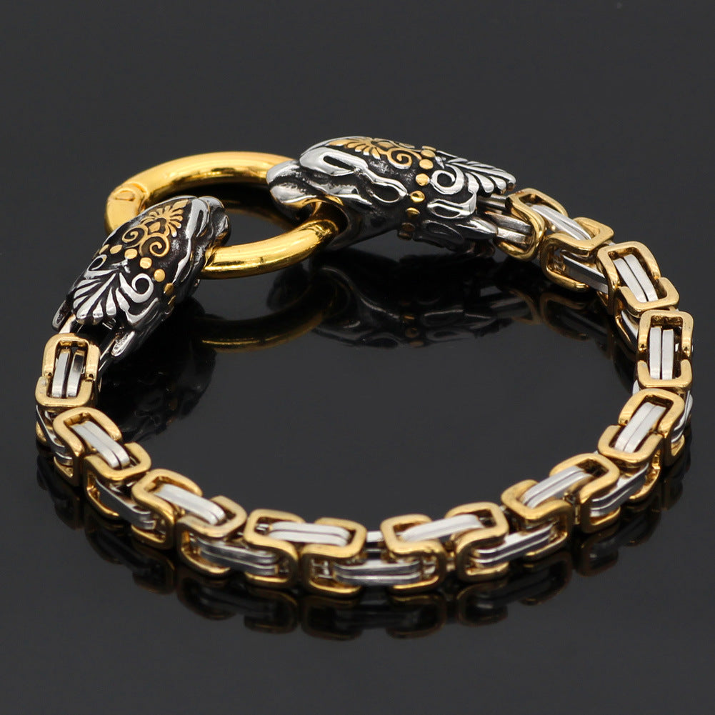 Nordic Wolf Emperor Bracelet