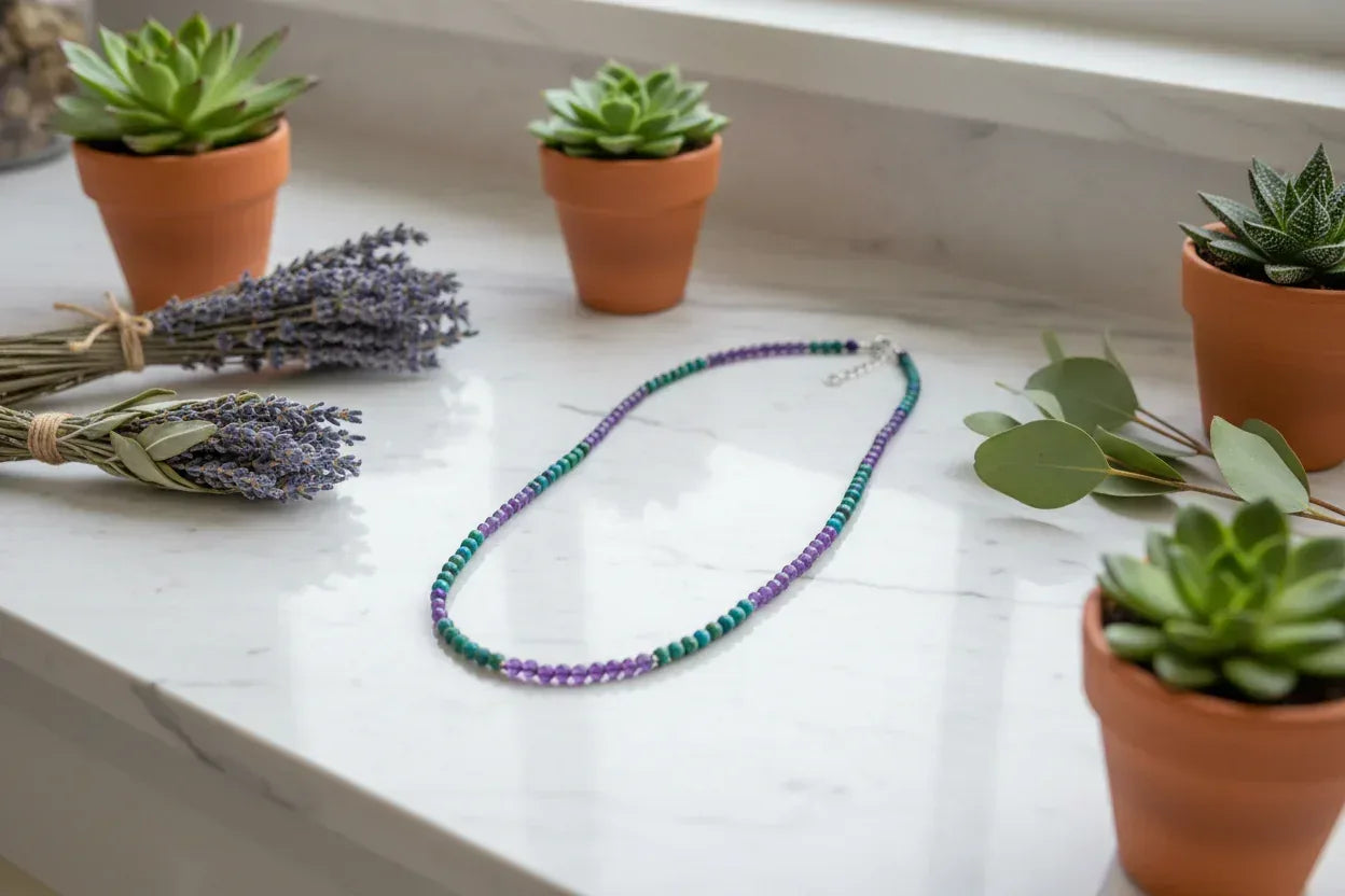 108 Beads Phoenix Bracelet - Sorceress Sanctuary Amethyst Phoenix 3D-Amethyst Phoenix Buddha-Echeveria imperialis-Style 1 Lotus-Redwood Buddha Pendant