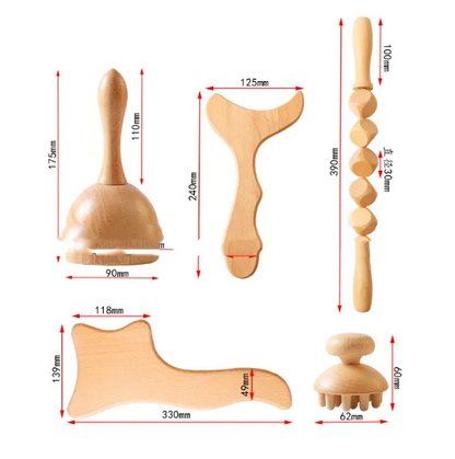 Wood Zen Meridian Massage Roller