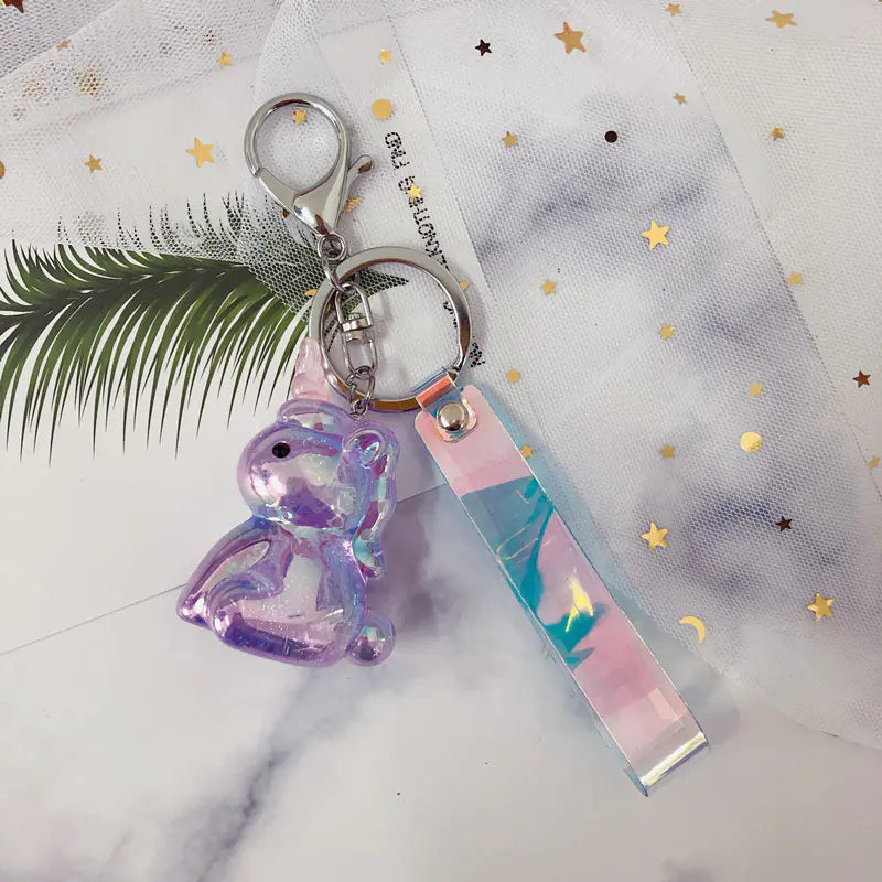 Unicorn Crystal Keychain